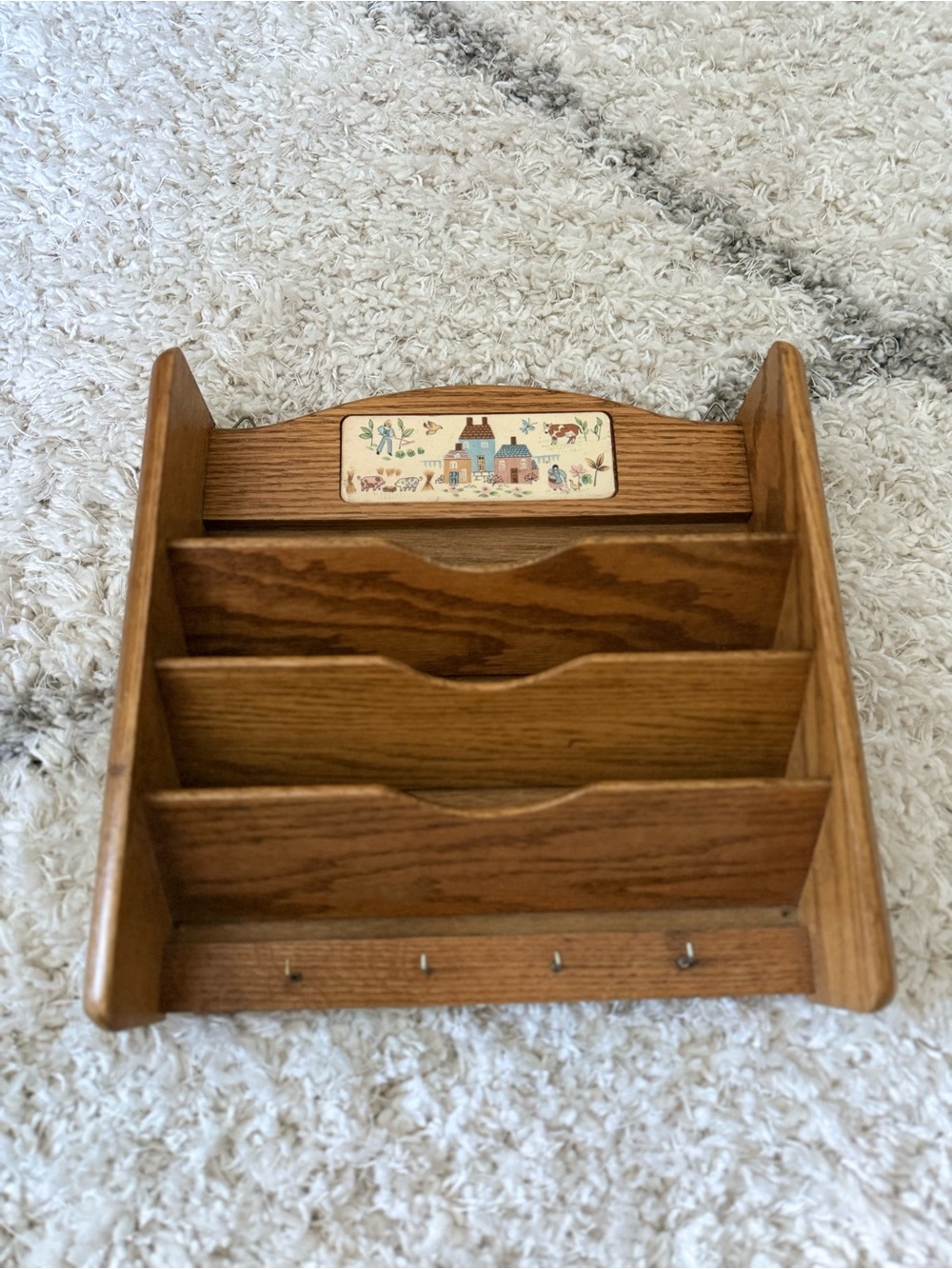 Heartland International Vintage Cottagecore Mail Sorter Key Hook Countrycore - Picture 6 of 9